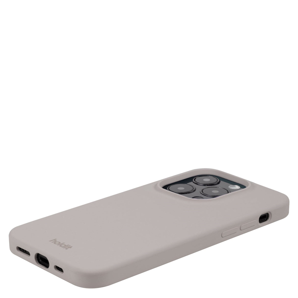Holdit iPhone 15 Pro Soft Touch Silikone Mobil Cover - Taupe