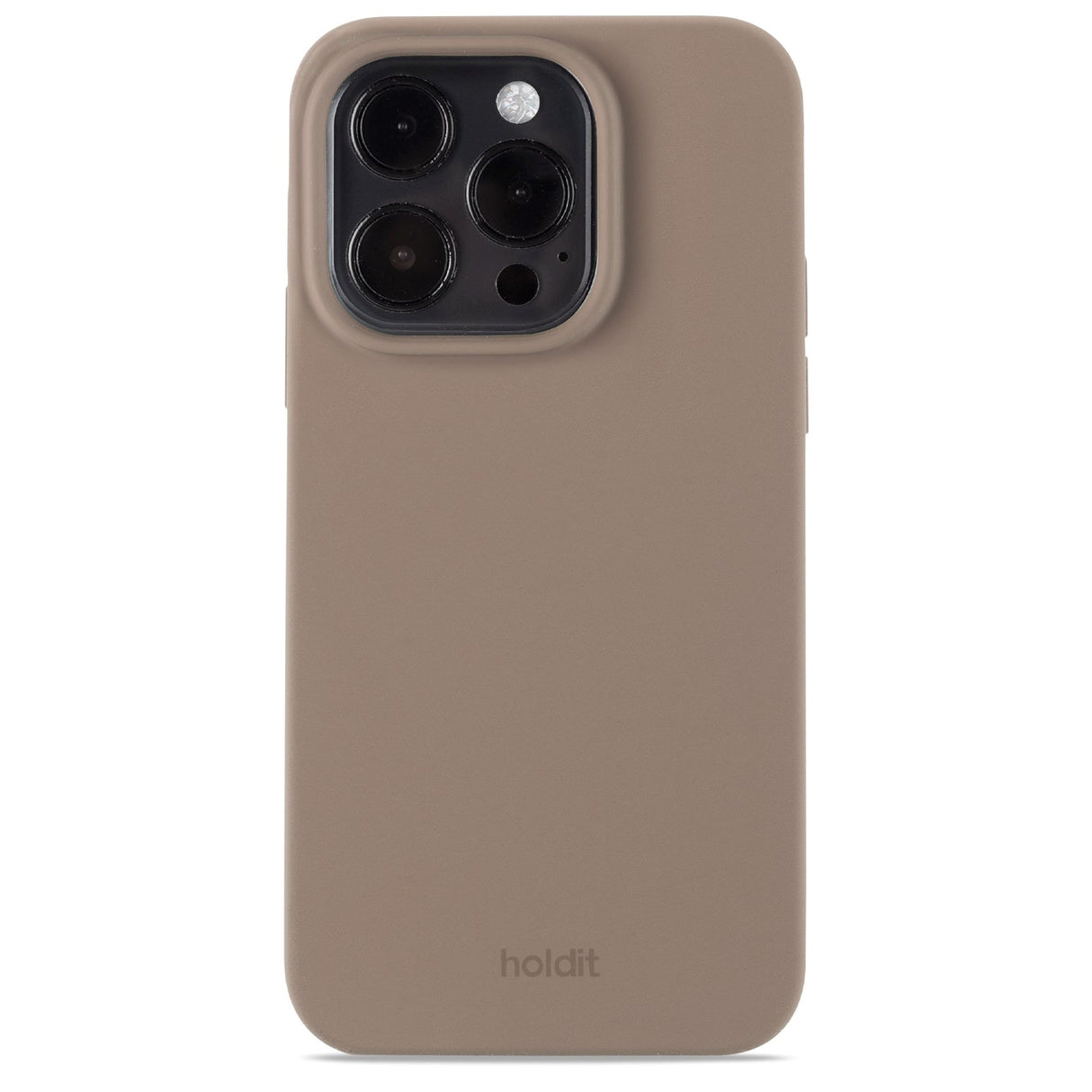 Holdit iPhone 15 Pro Soft Touch Silikone Mobil Cover - Mocha Brown