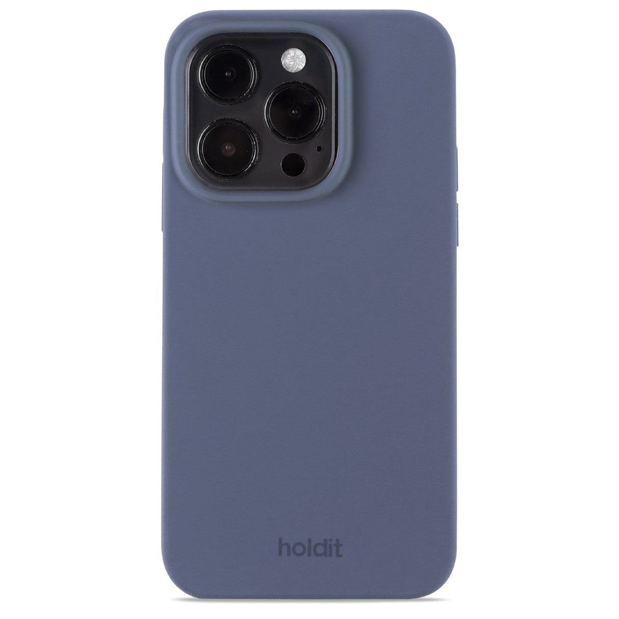 Holdit iPhone 15 Pro Soft Touch Silikone Mobil Cover - Pacific Blue