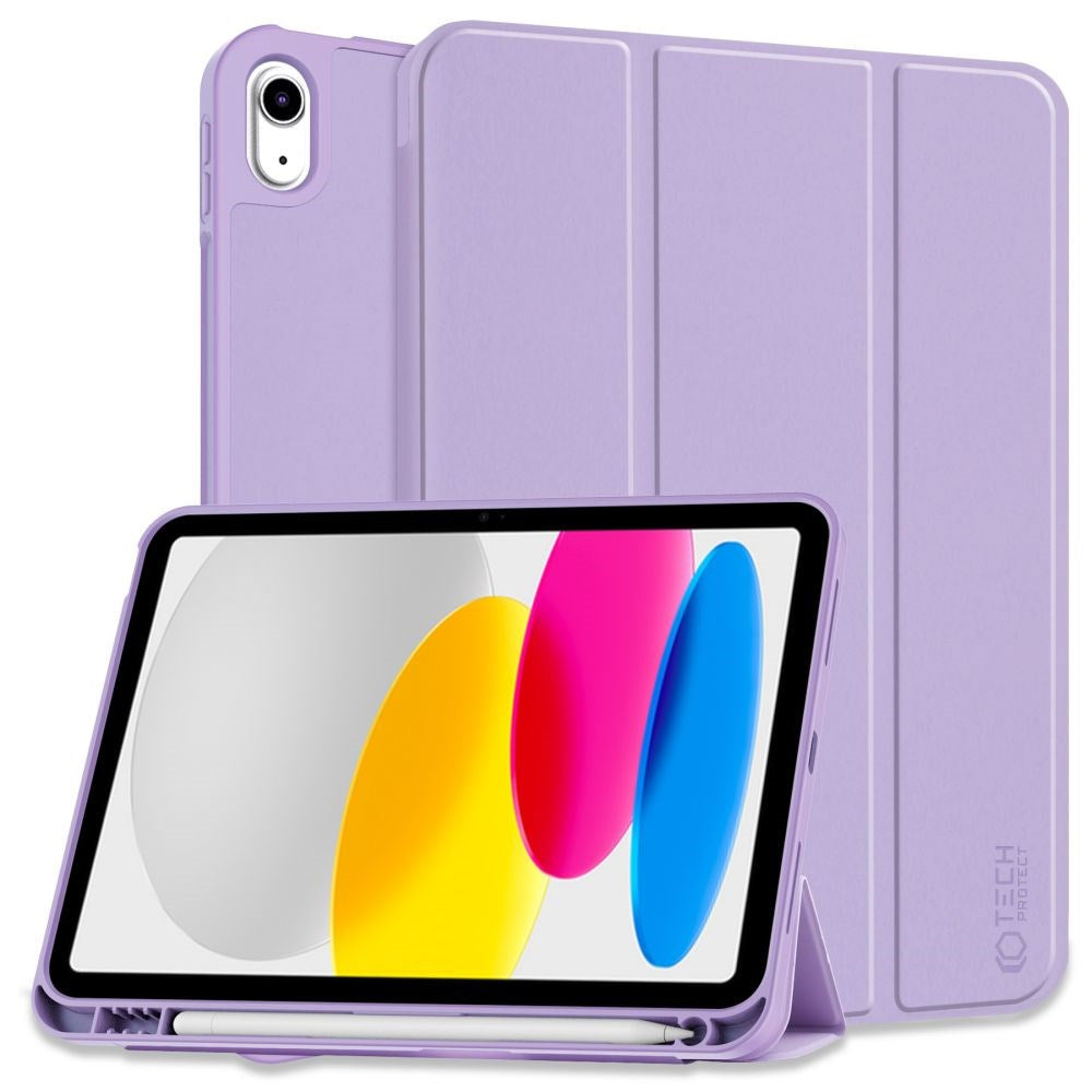 Tech-Protect iPad 11" (2025) / iPad 10.9" (2024/2022) SC Flip Cover m. Apple Pencil Holder - Violet