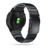 Universal Garmin 22mm Tech-Protect Rustfri Stål Rem - Sort