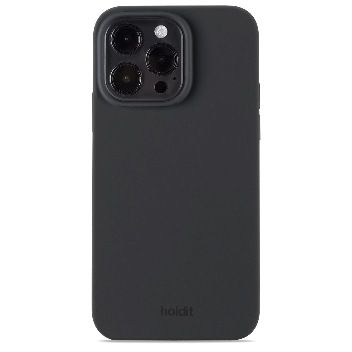Holdit iPhone 15 Pro Max Soft Touch Silikone Mobil Cover - Black
