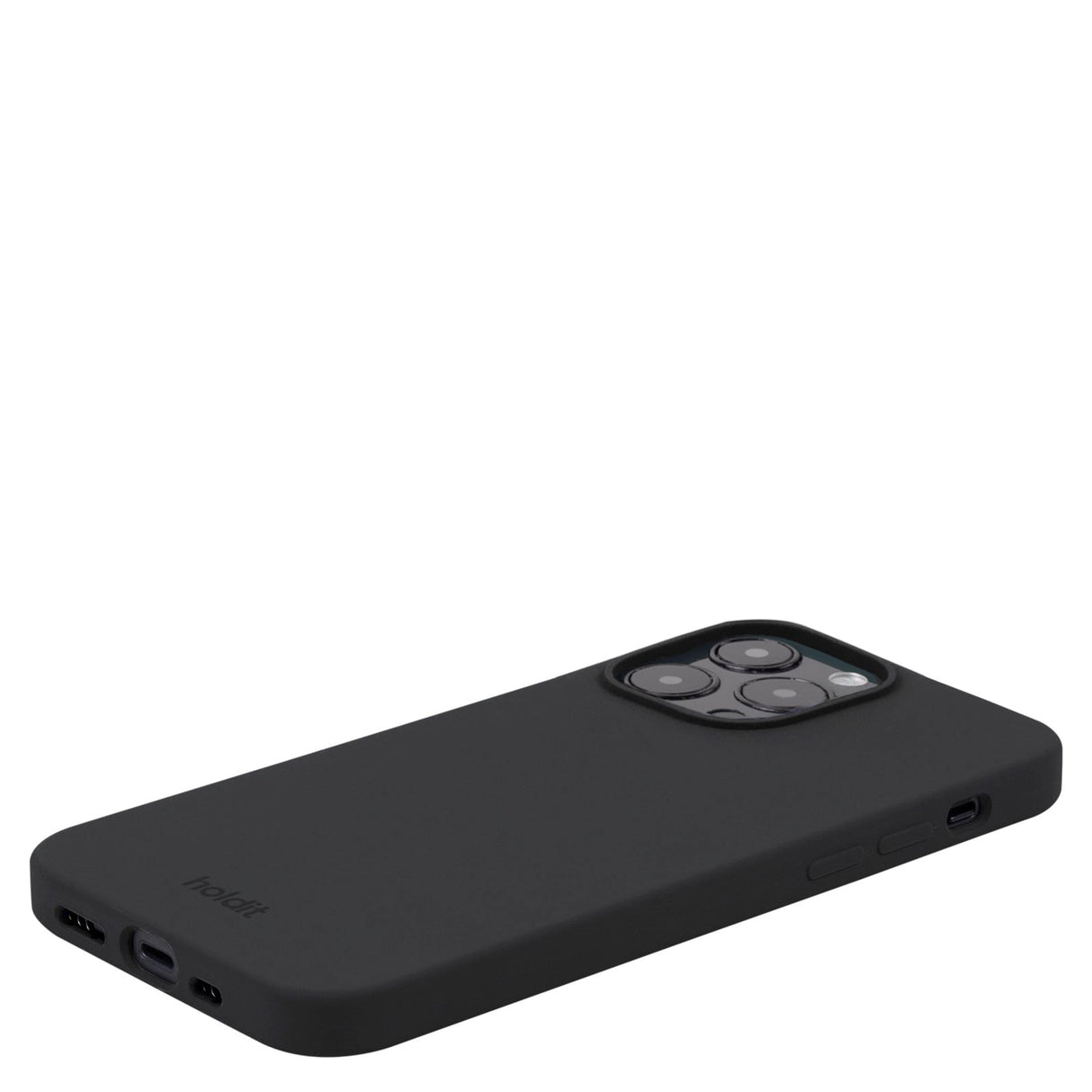 Holdit iPhone 15 Pro Max Soft Touch Silikone Mobil Cover - Black