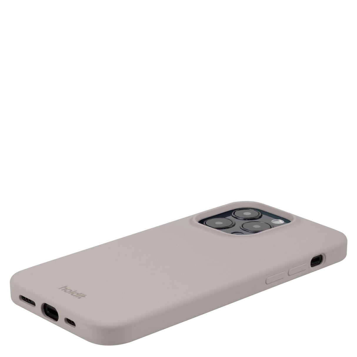 Holdit iPhone 15 Pro Max Soft Touch Silikone Mobil Cover - Taupe