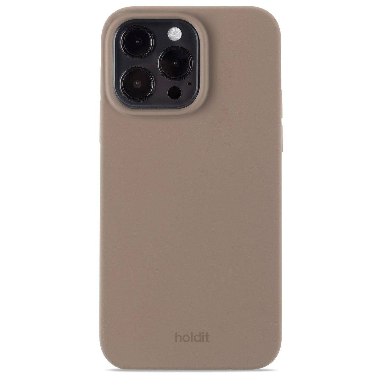 Holdit iPhone 15 Pro Max Soft Touch Silikone Mobil Cover - Mocha Brown
