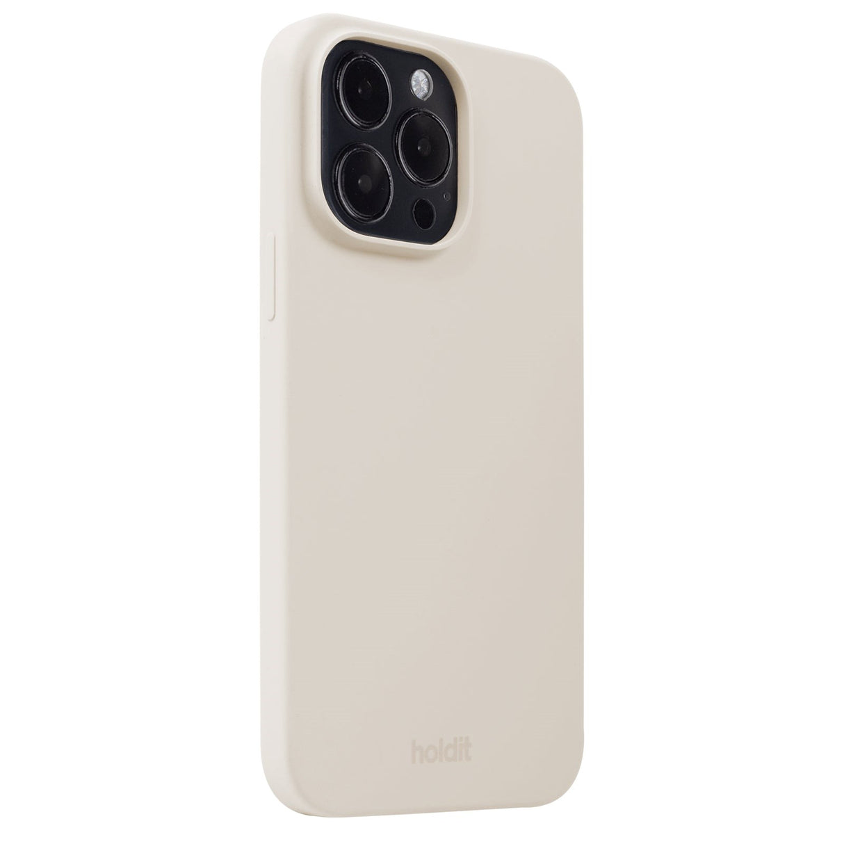Holdit iPhone 15 Pro Max Soft Touch Silikone Mobil Cover - Light Beige