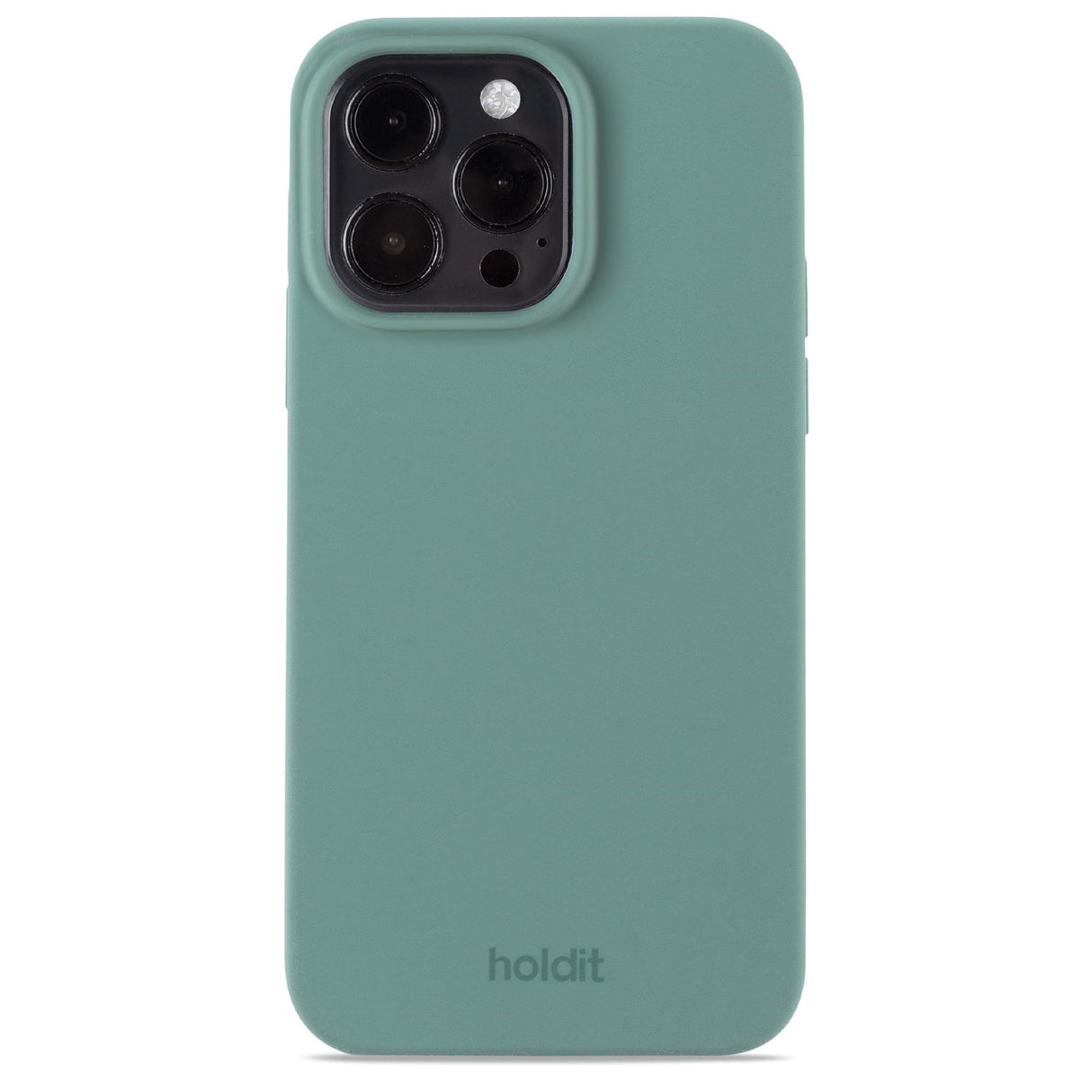 Holdit iPhone 15 Pro Max Soft Touch Silikone Mobil Cover - Moss Green