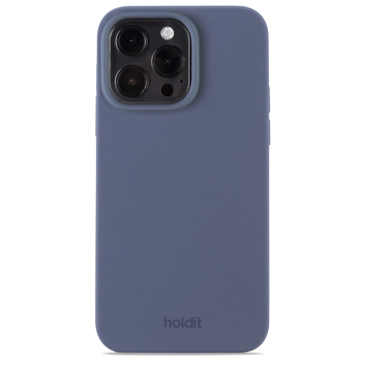Holdit iPhone 15 Pro Max Soft Touch Silikone Mobil Cover - Pacific Blue
