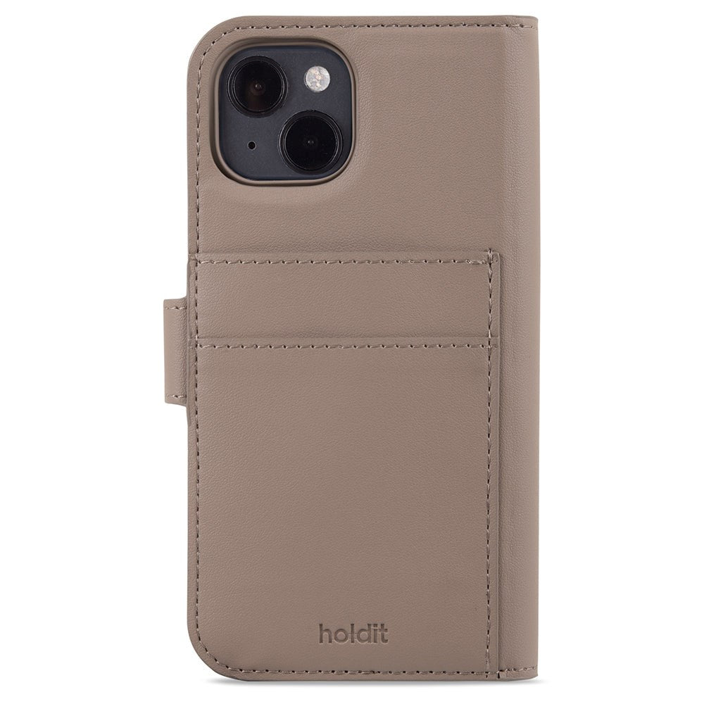 Holdit iPhone 15 Wallet Case Magnet Plus - Mobil Cover - Mocha Brown