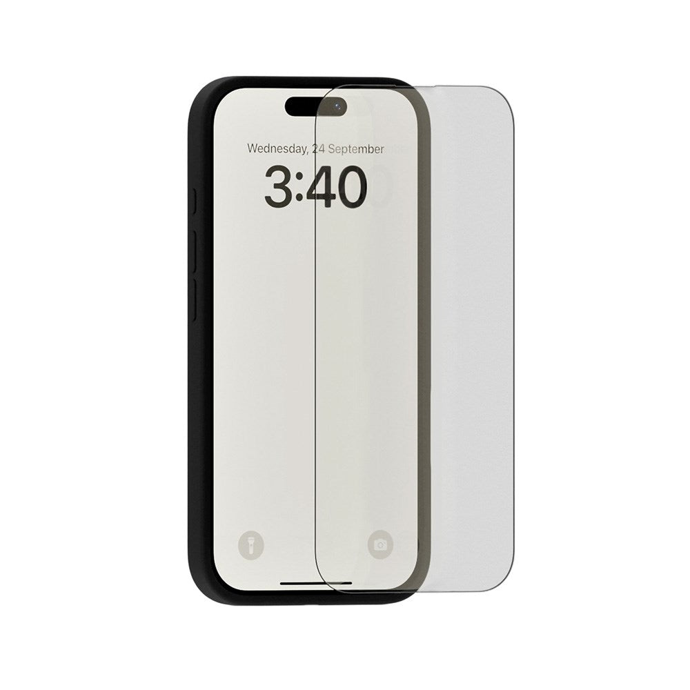 Holdit iPhone 16 Plus / 15 Plus / 15 Pro Max / 14 Pro Max Hærdet Glas mobil Skærmbeskyttelse 2.5D - Case Friendly - Gennemsigtig