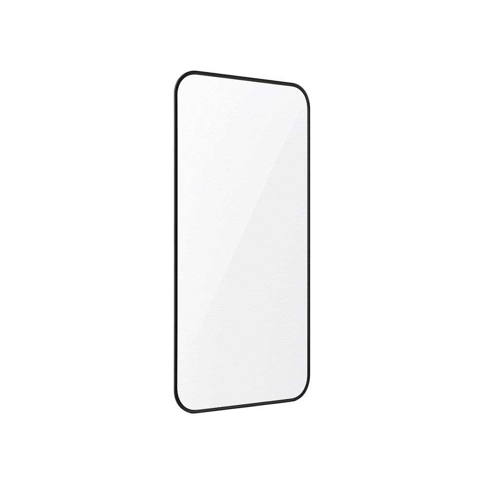 Holdit iPhone 16 / 15 / 14 Pro Hærdet Glas mobil Skærmbeskyttelse 3D - Case Friendly - Gennemsigtig / Sort Kant