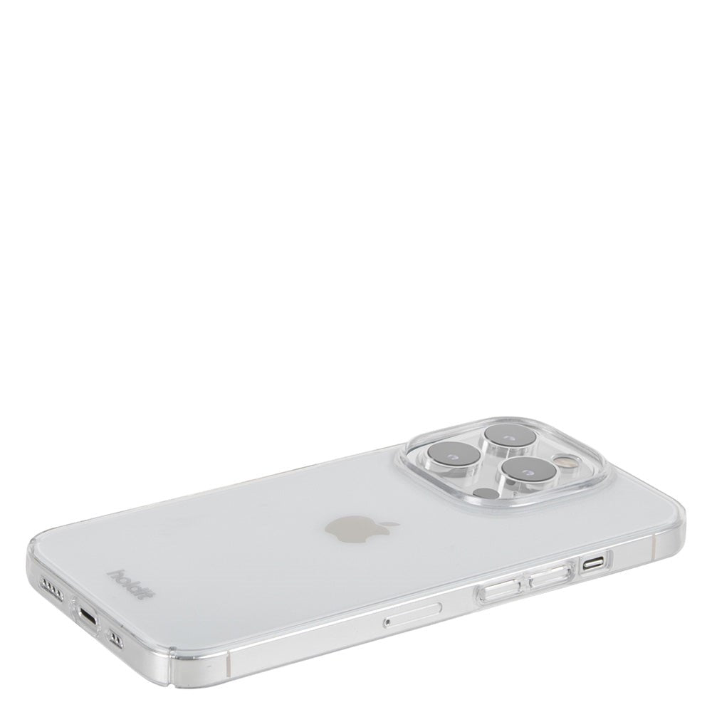 Holdit iPhone 15 Pro Slim Plastic Cover - Transparent