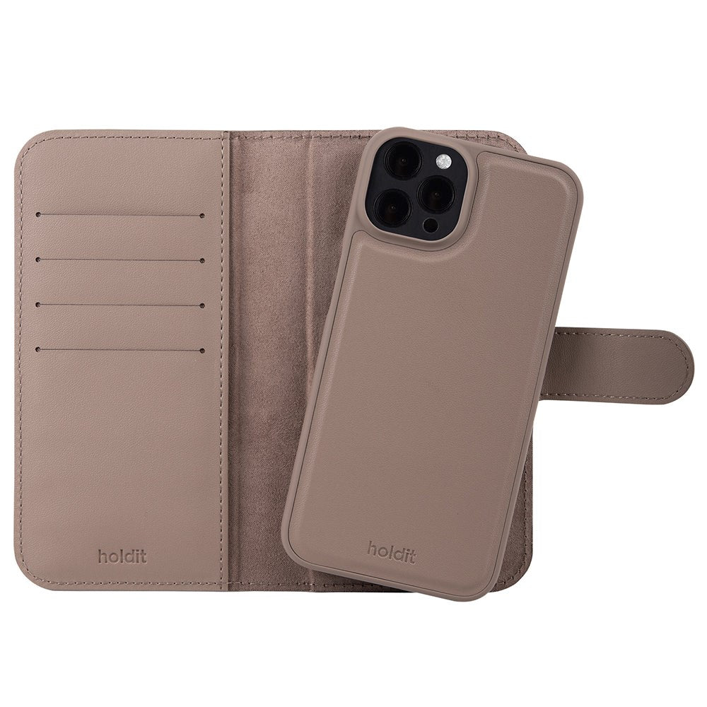 Holdit iPhone 12 / 12 Pro Wallet Case Magnet Plus - Mobil Cover - Mocha Brown