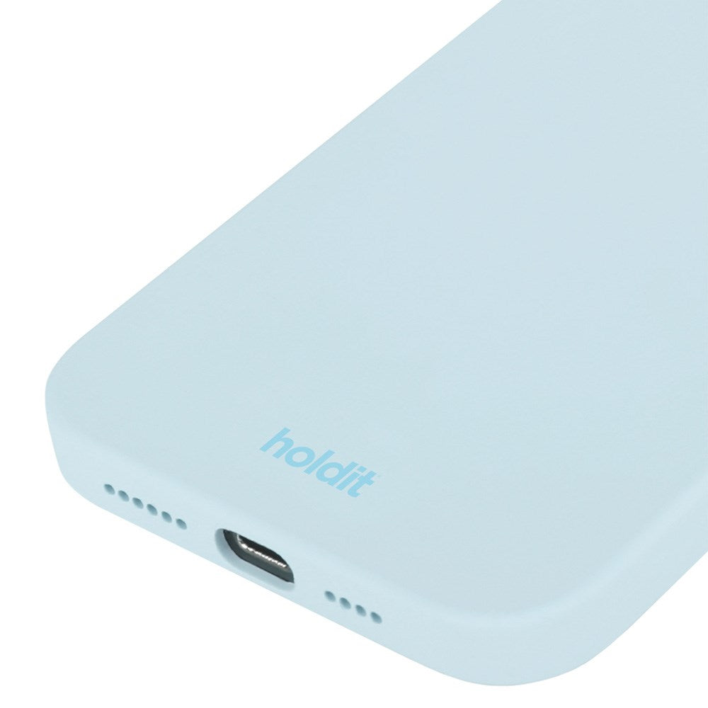Holdit iPhone 15 Pro Max Soft Touch Silikone Case -
Mineral Blue