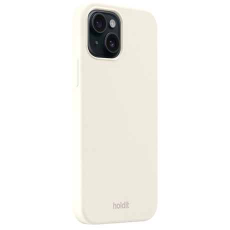 Holdit iPhone 15 Soft Touch Silikone Case - Soft Linen