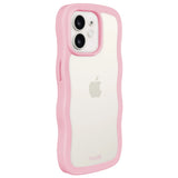 iPhone 12 / 12 Pro Holdit Wavy Case - Pink / Transparent