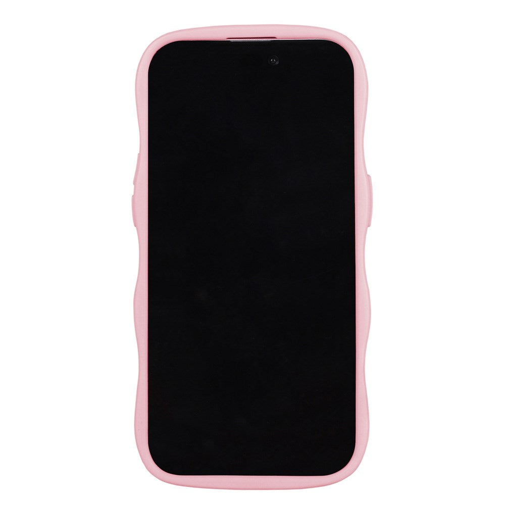 iPhone 12 / 12 Pro Holdit Wavy Case - Pink / Transparent