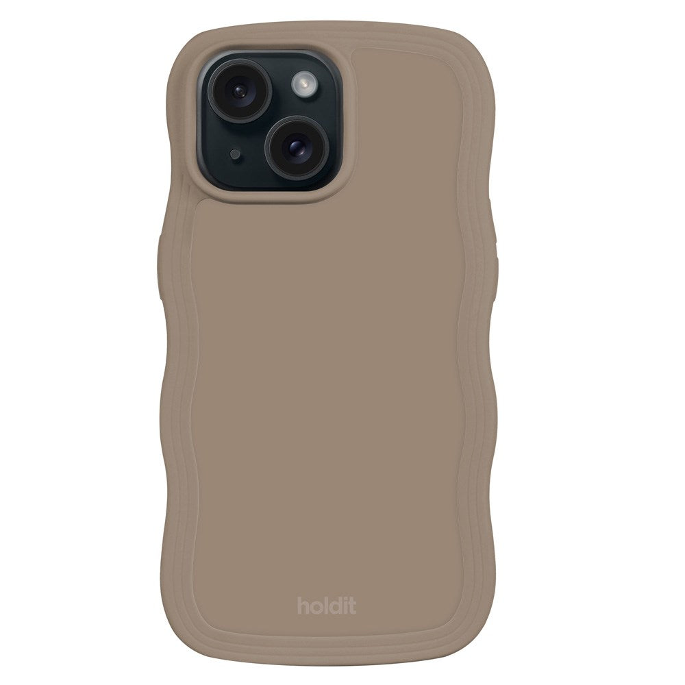 iPhone 15 / 14 / 13 Holdit Wavy Case - Mocha Brown