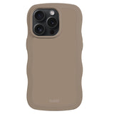 iPhone 15 Pro Holdit Wavy Case - Mocha Brown