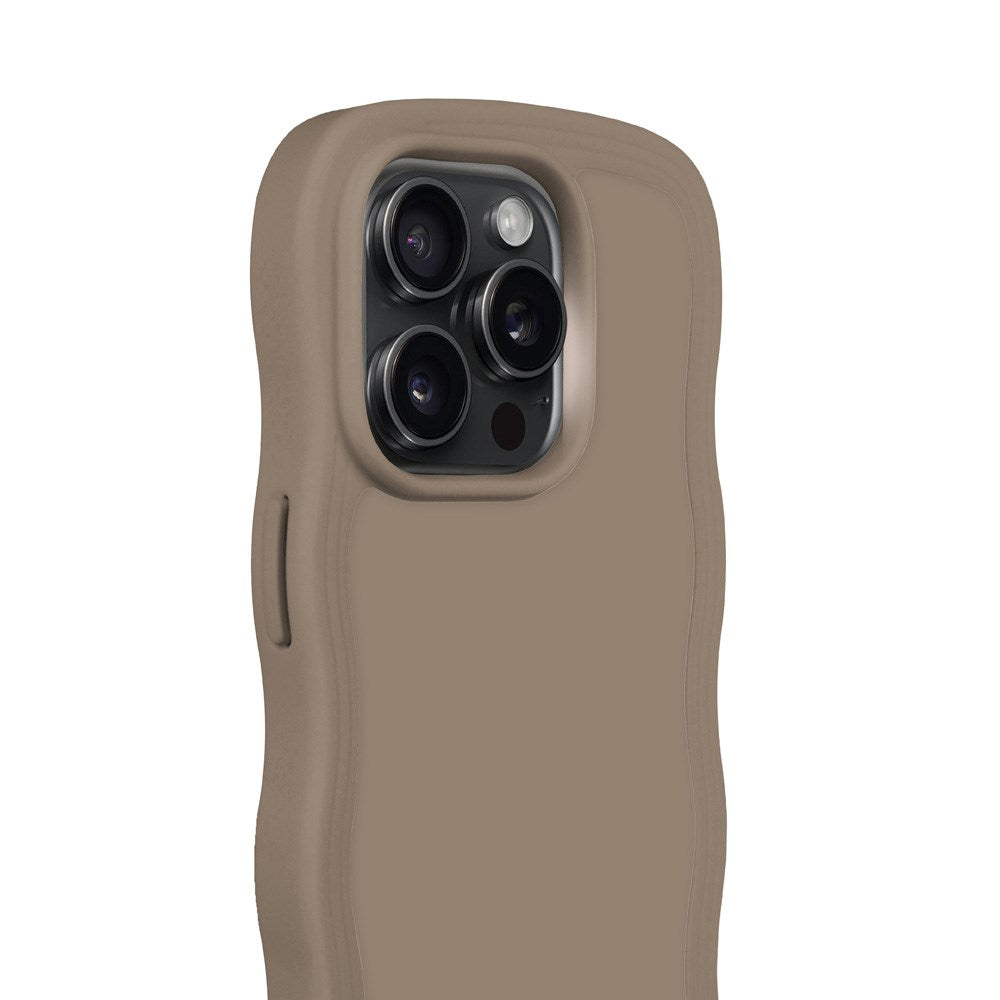 iPhone 15 Pro Holdit Wavy Case - Mocha Brown