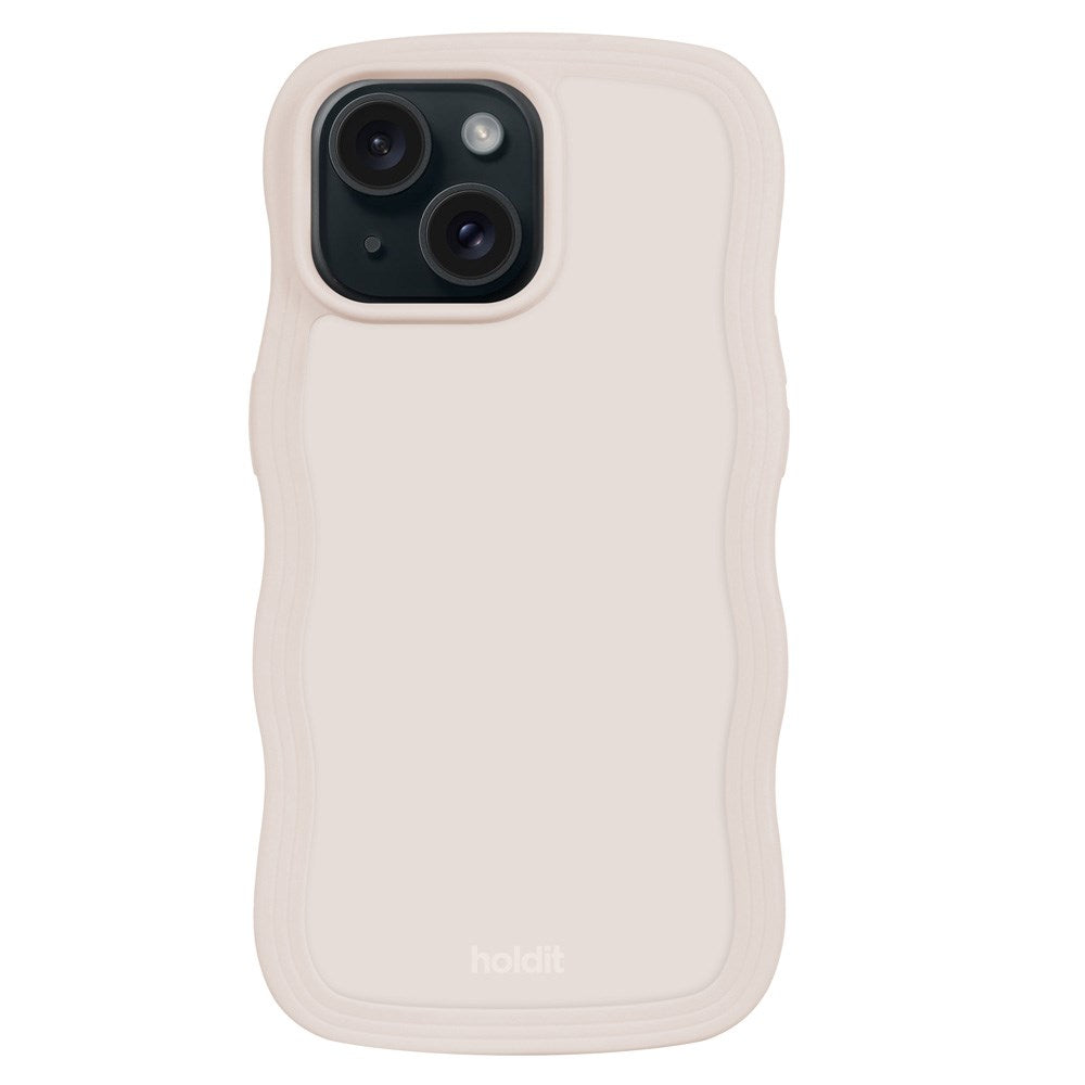 iPhone 15 / 14 / 13 Holdit Wavy Case - Light Beige