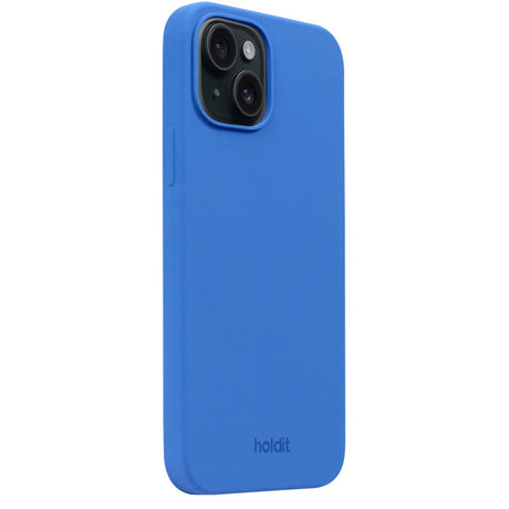 Holdit iPhone 15 Soft Touch Silikone Mobil Cover - Sky Blue