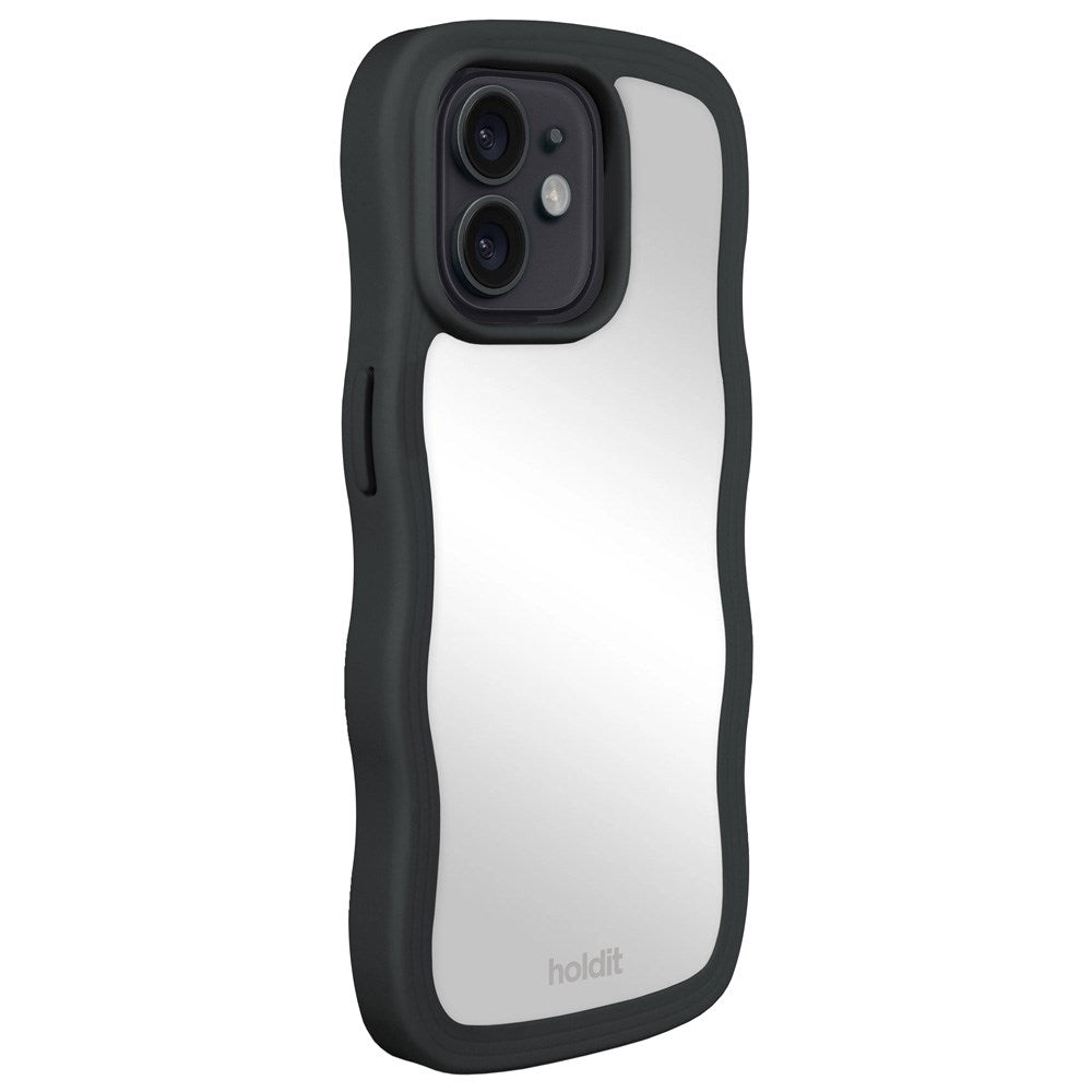 iPhone 12 / 12 Pro Holdit Wavy Case - Black / Mirror
