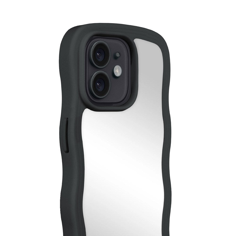 iPhone 12 / 12 Pro Holdit Wavy Case - Black / Mirror