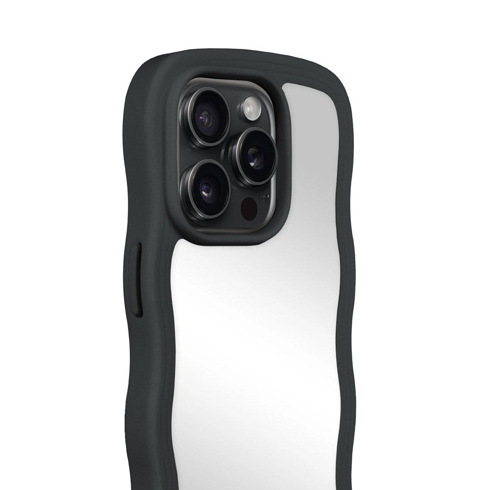 iPhone 14 Pro Holdit Wavy Case - Black / Mirror