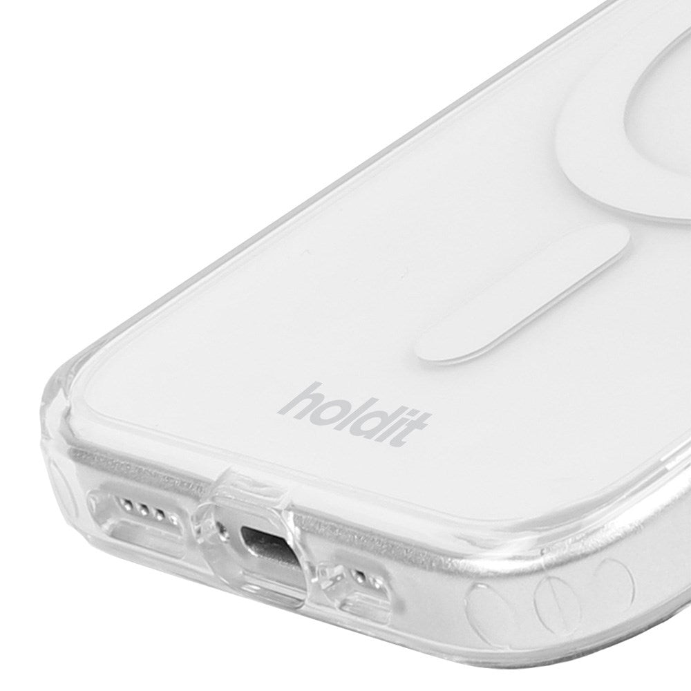 Holdit iPhone 12 / 12 Pro MagSafe Mobil Cover - Transparent / White