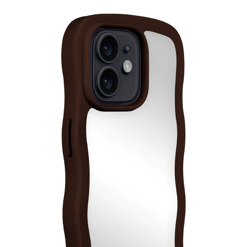 iPhone 12 / 12 Pro Holdit Wavy Case - Chocolate / Mirror