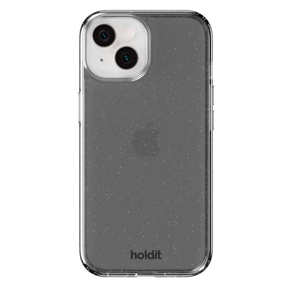 iPhone 15 / 14 / 13 Holdit Glitter Cover - Sort