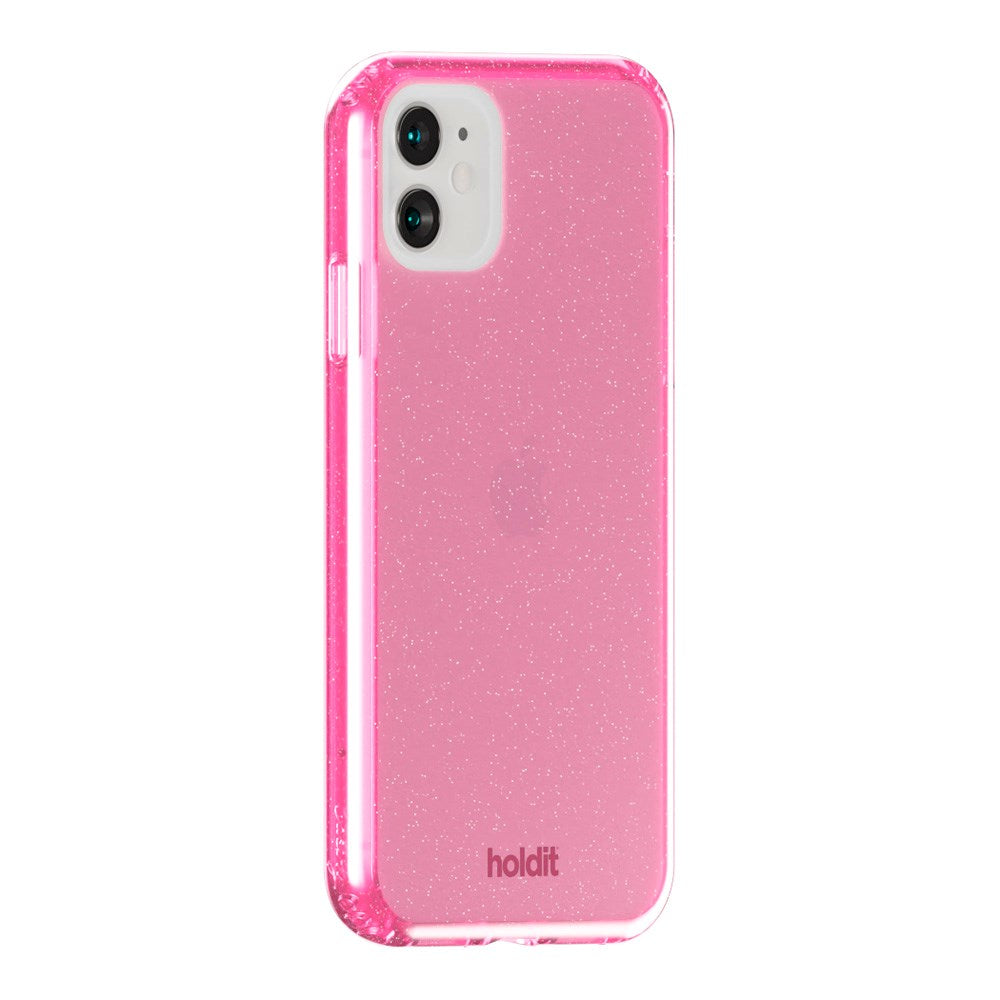 iPhone 11 / XR Holdit Glitter Cover - Lyserød