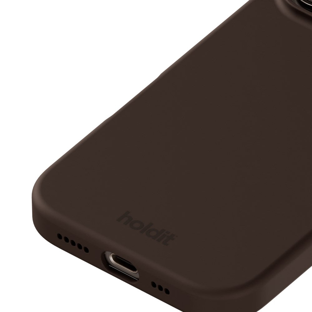 Holdit iPhone 16 Pro Max Soft Touch Silikone Case - Chocolate