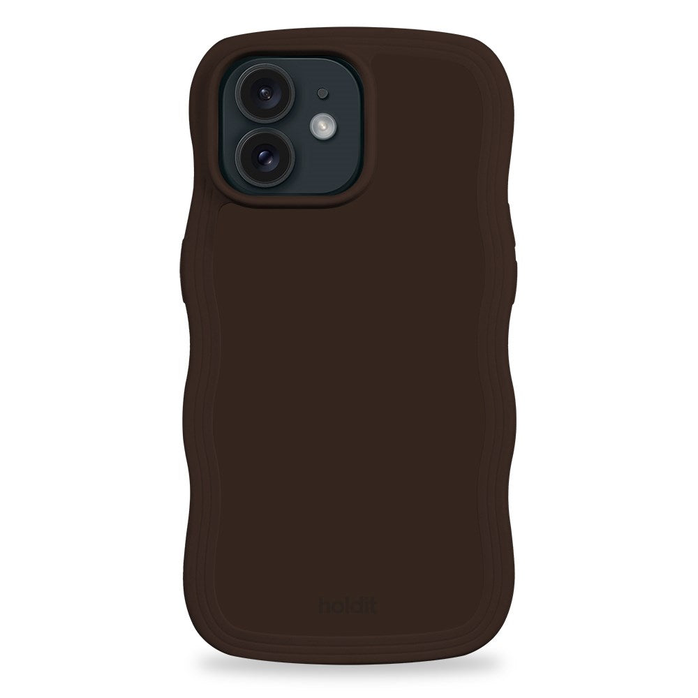 iPhone 12 / 12 Pro Holdit Wavy Case - Chocolate