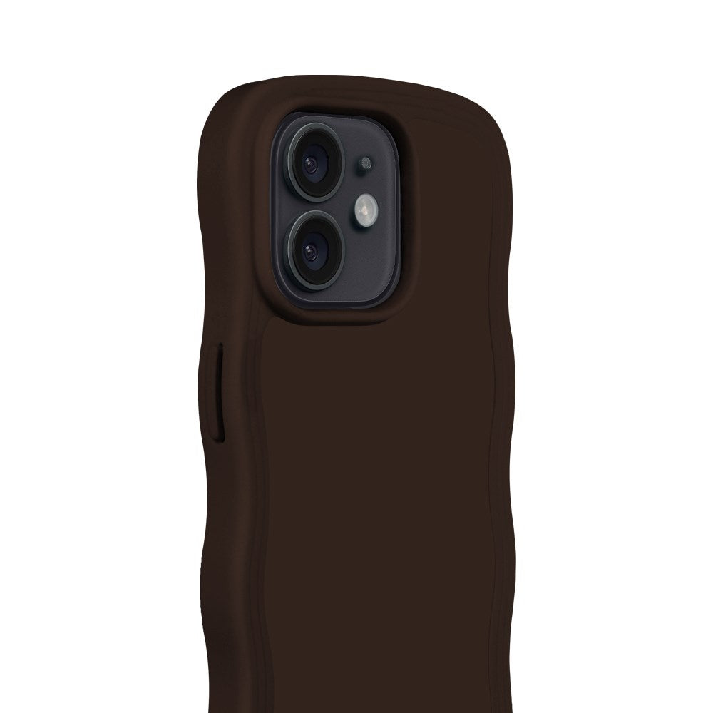 iPhone 12 / 12 Pro Holdit Wavy Case - Chocolate