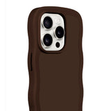 iPhone 15 Pro Holdit Wavy Case - Chocolate