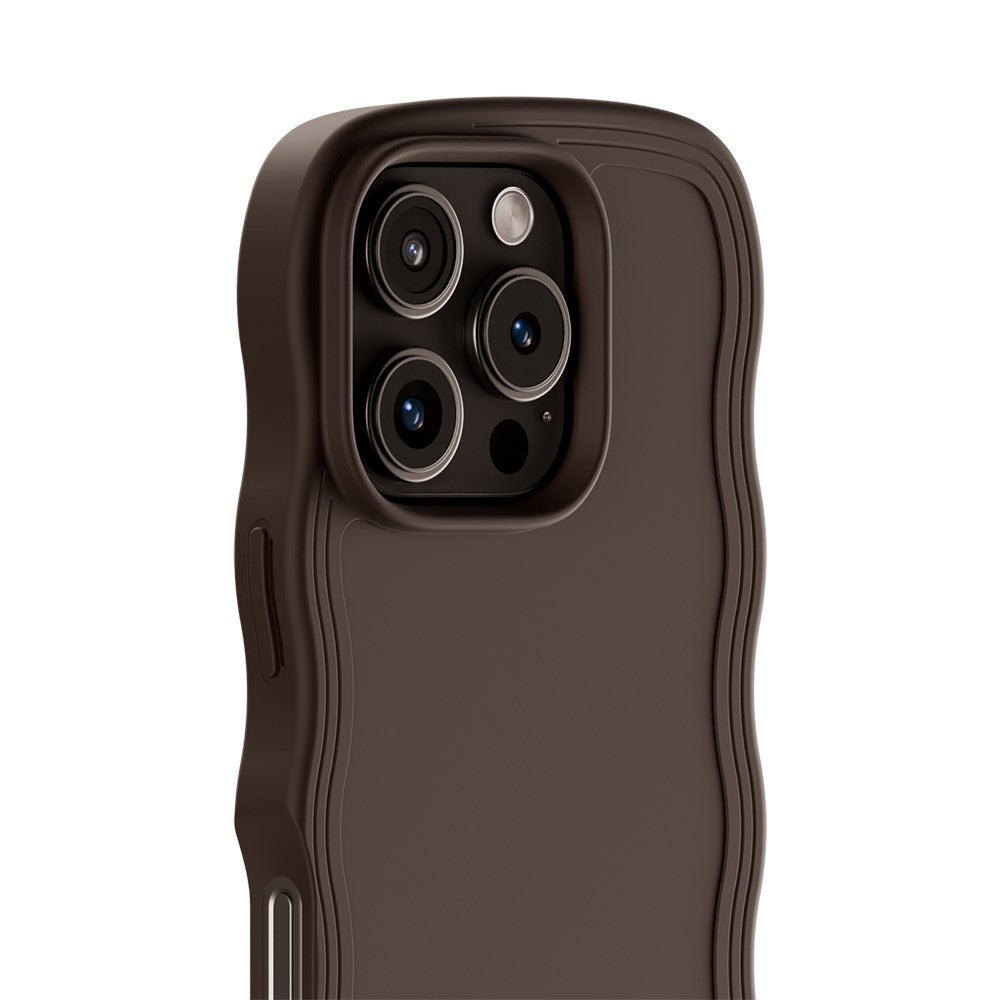 iPhone 16 Pro Max Holdit Wavy Case - Chocolate