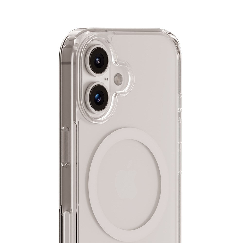 Holdit iPhone 16 MagSafe Mobil Cover - Transparent / White