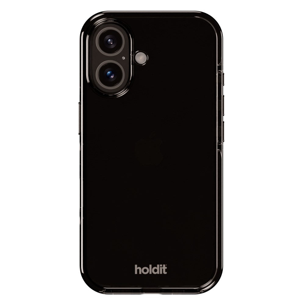 Holdit iPhone 16 Plus Seethru Mobil Cover - Black