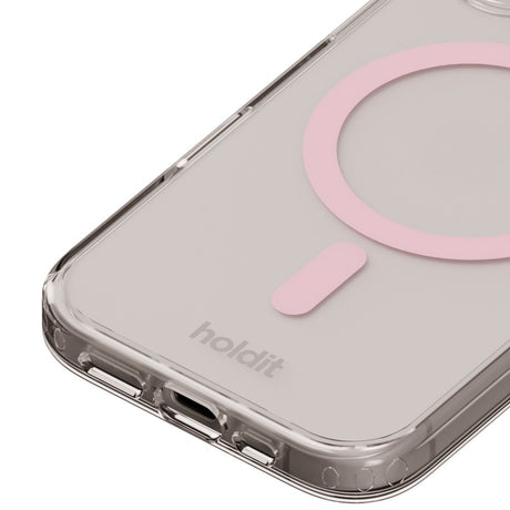 Holdit iPhone 16 Plus MagSafe Mobil Cover - Transparent / Pink