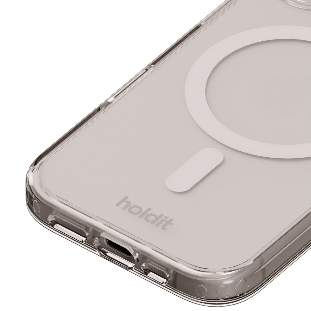 Holdit iPhone 16 Plus MagSafe Mobil Cover - Transparent / White