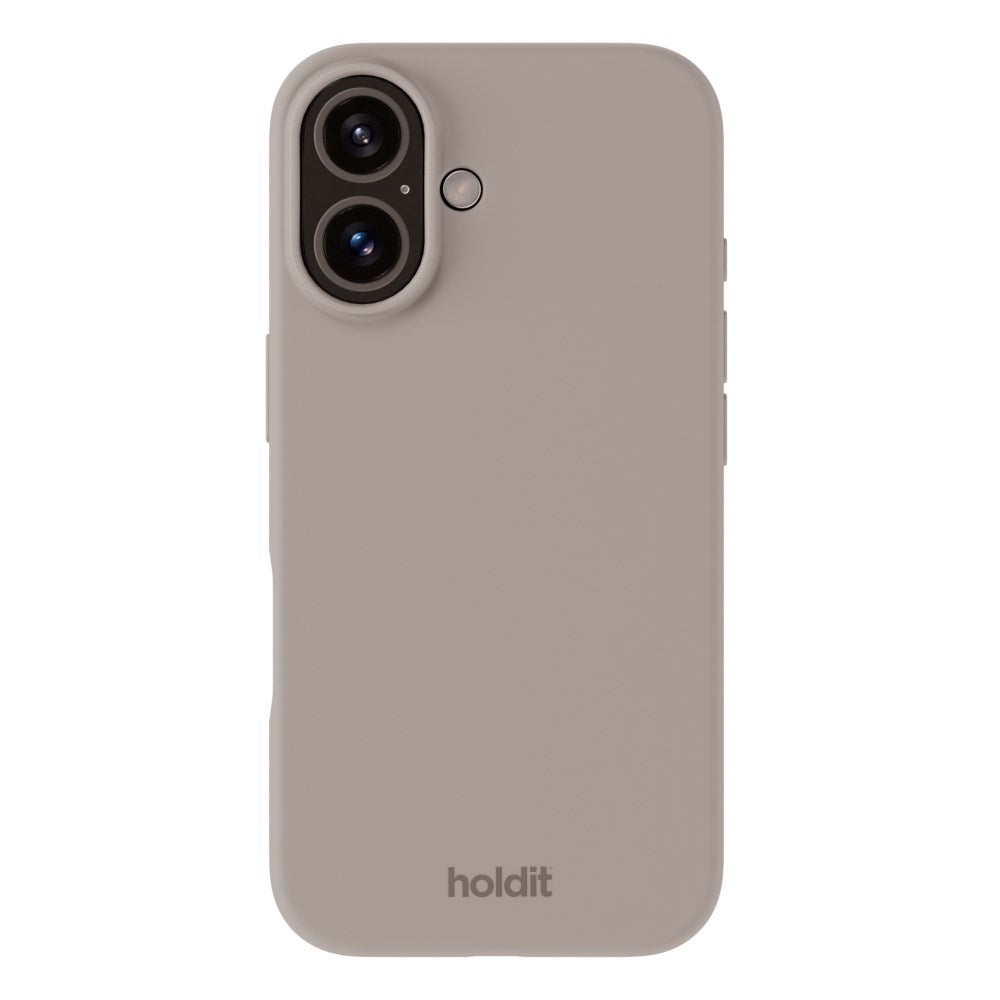Holdit iPhone 16 Soft Touch Silikone Mobil Cover - Taupe