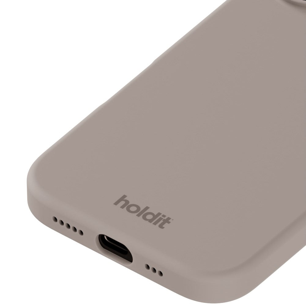 Holdit iPhone 16 Soft Touch Silikone Mobil Cover - Taupe
