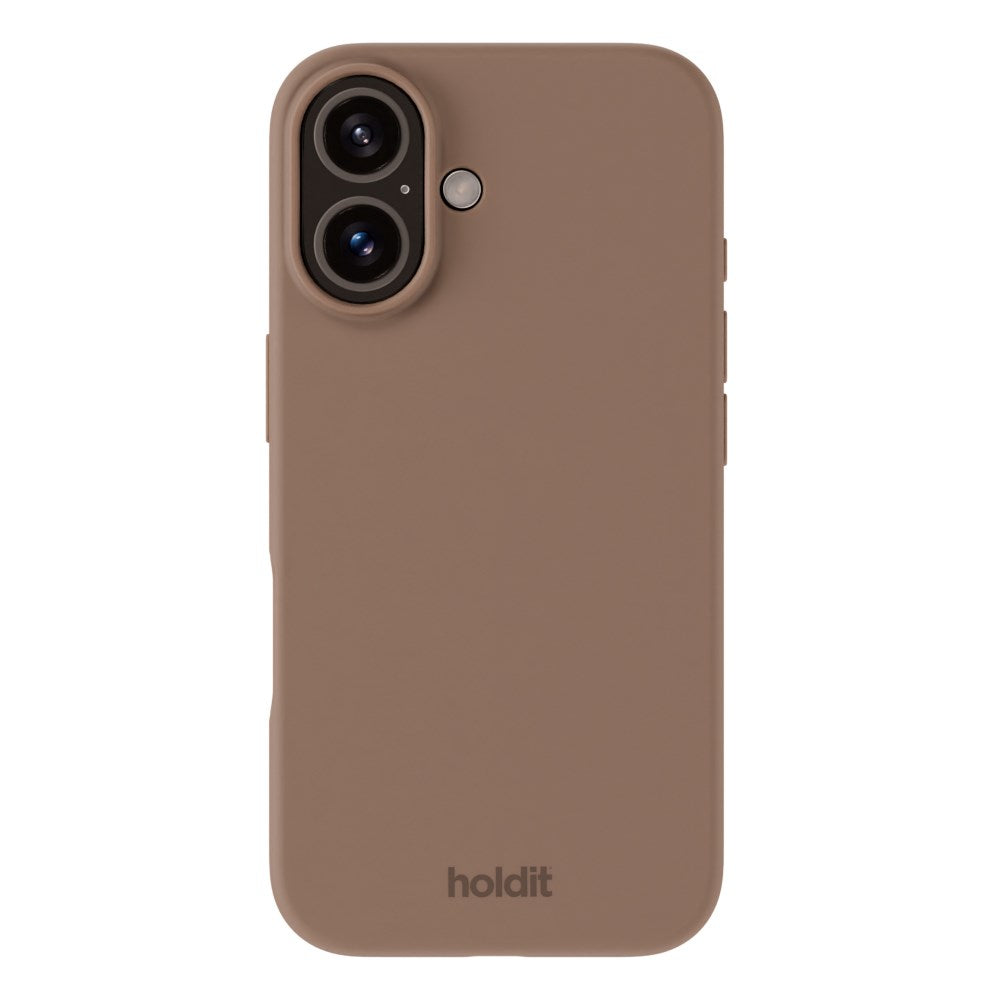 Holdit iPhone 16 Soft Touch Silikone Mobil Cover - Mocha Brown