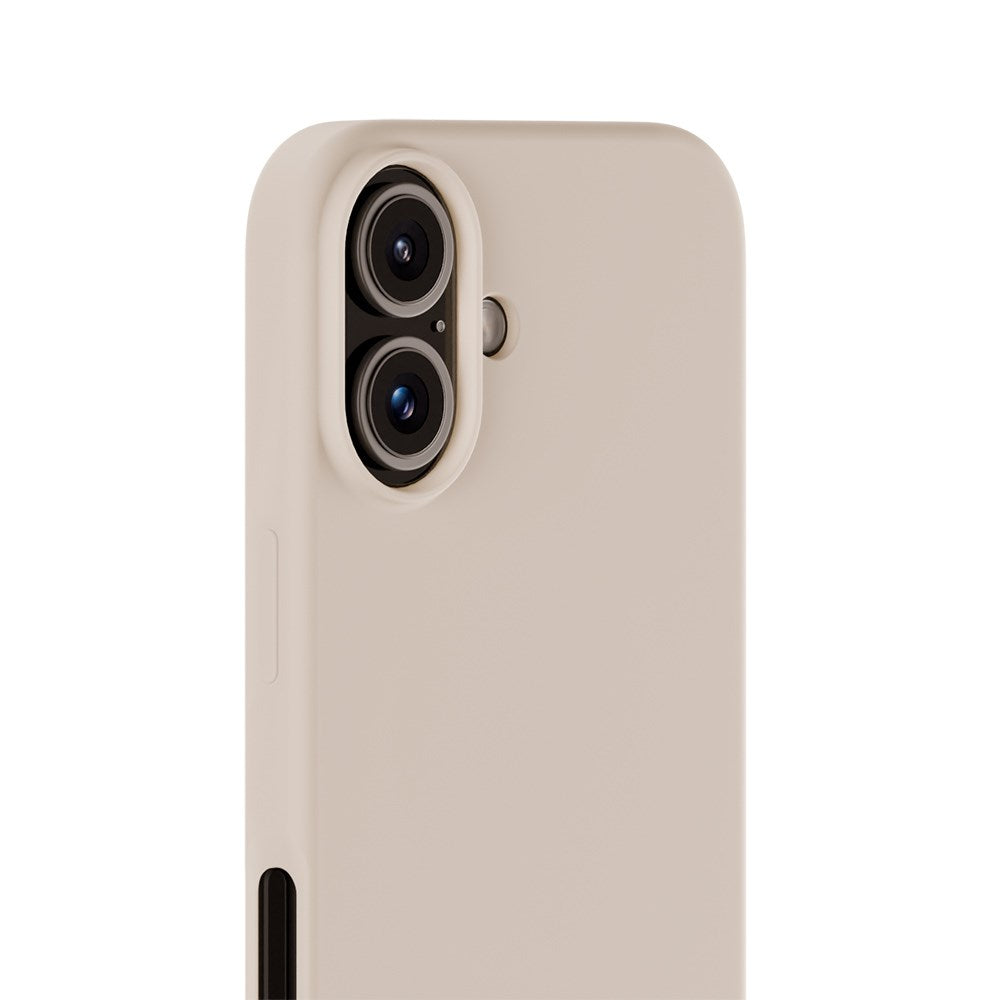 Holdit iPhone 16 Soft Touch Silikone Mobil Cover - Light Beige