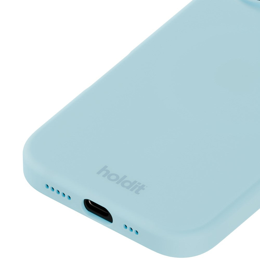 Holdit iPhone 16 Soft Touch Silikone Mobil Cover - Mineral Blue