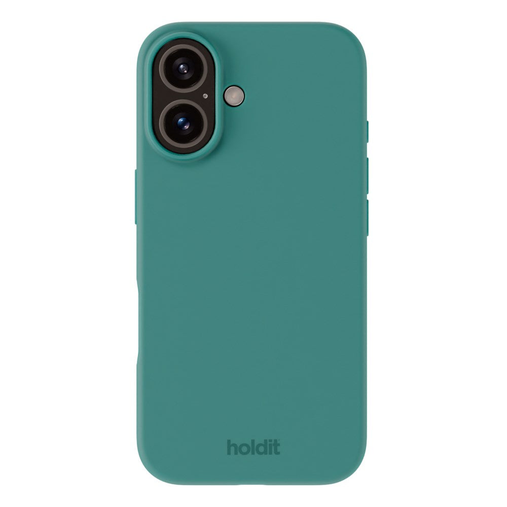 Holdit iPhone 16 Plus Soft Touch Silikone Mobil Cover - Moss Green