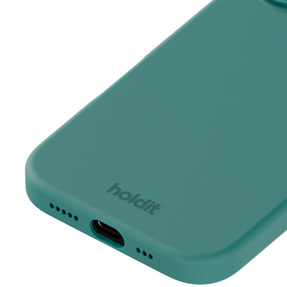 Holdit iPhone 16 Plus Soft Touch Silikone Mobil Cover - Moss Green