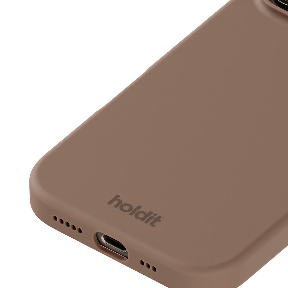 Holdit iPhone 16 Pro Soft Touch Silikone Mobil Cover - Mocha Brown